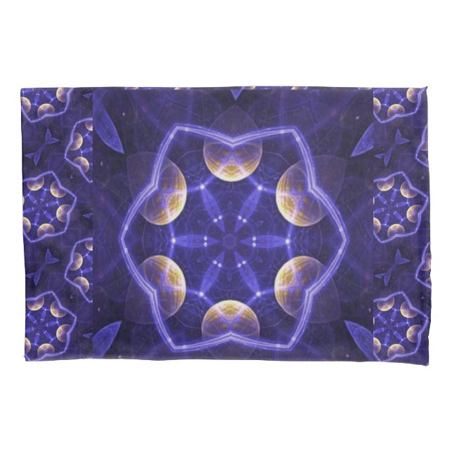 Blue Haze Reversible Pillow Case (Front)