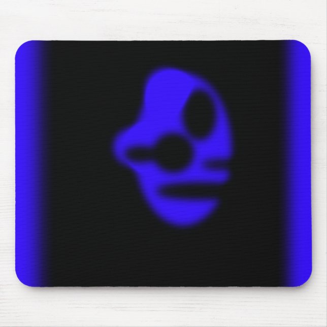 Blue Head Mouse Pad (Front)