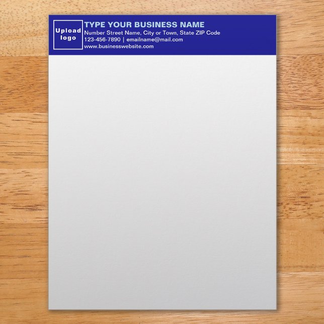 Blue Heading of Business Letterhead (Creator Uploaded)