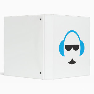 Blue Headphones Binder