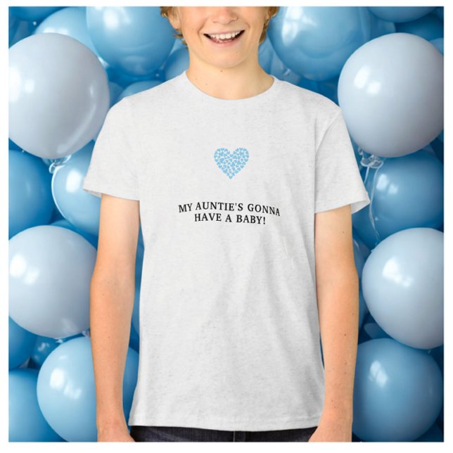Blue Heart Baby Shower Tri-Blend Shirt (Creator Uploaded)