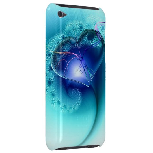blue heart case of i phione (Back/Right)