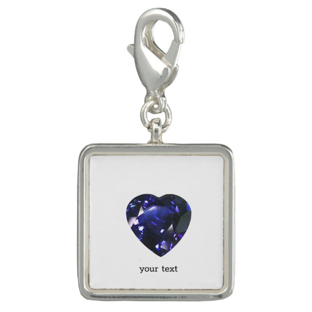 Blue Heart Charm (Front)