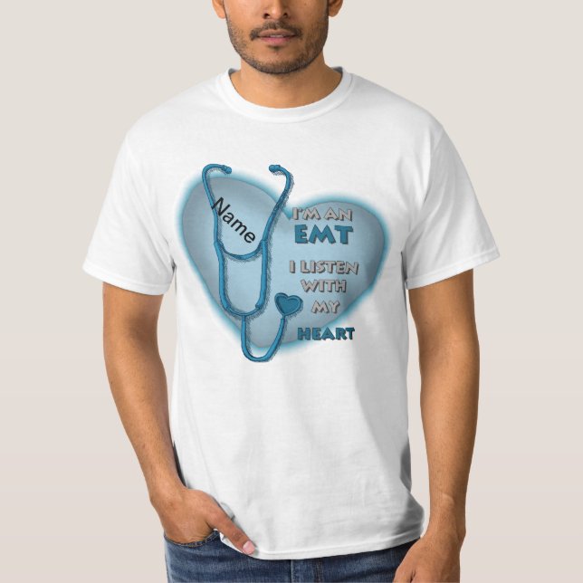 Blue Heart EMT T-Shirt (Front)