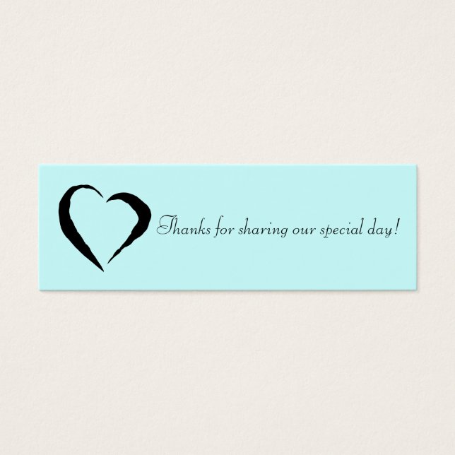 Blue Heart Favor Tag (Front)