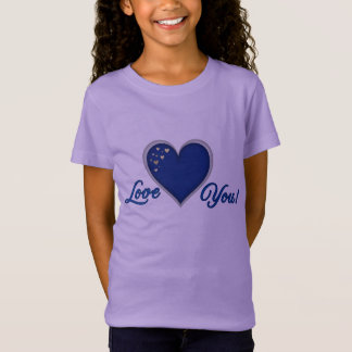 Blue Heart Girls' Jersey T-Shirt