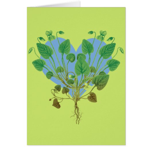 Blue Heart Green Leaves (Front)