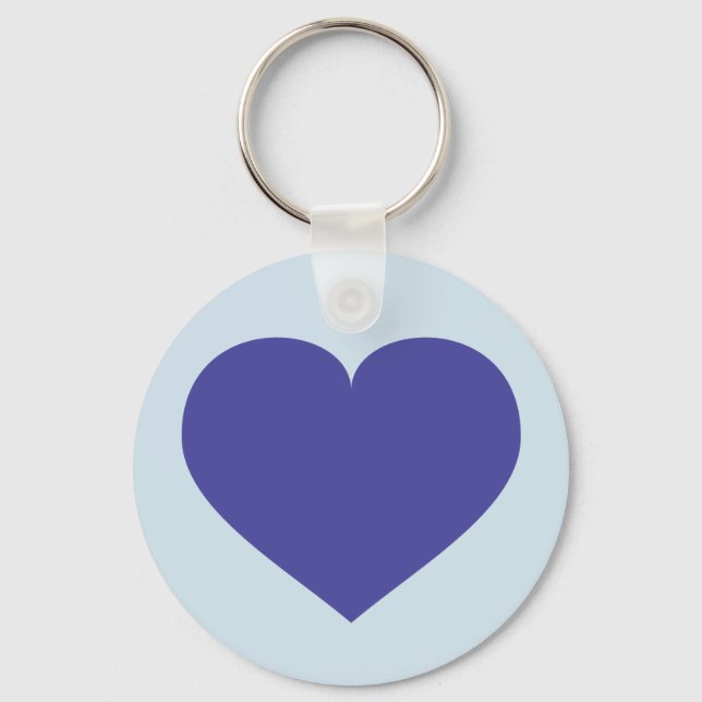 Blue heart keychain (Front)