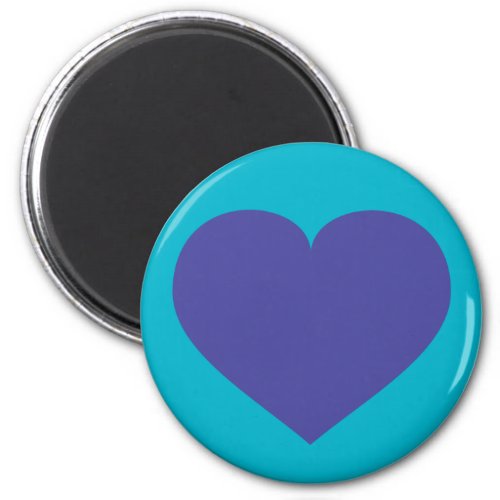 Blue heart magnet