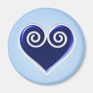 Blue Heart Magnet