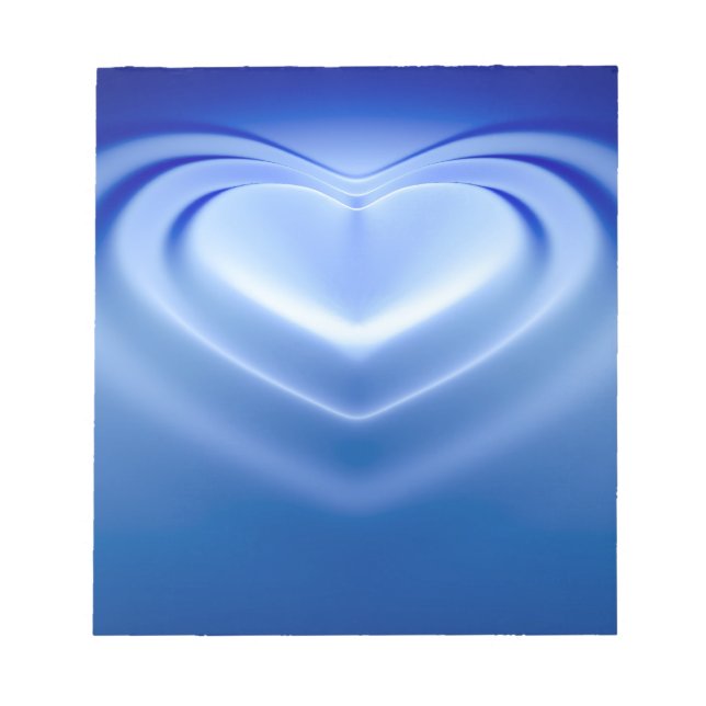 Blue Heart Notepad (Front)