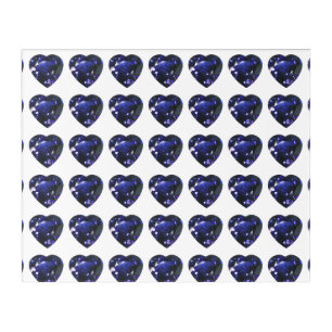 Blue Heart Pattern Acrylic Print