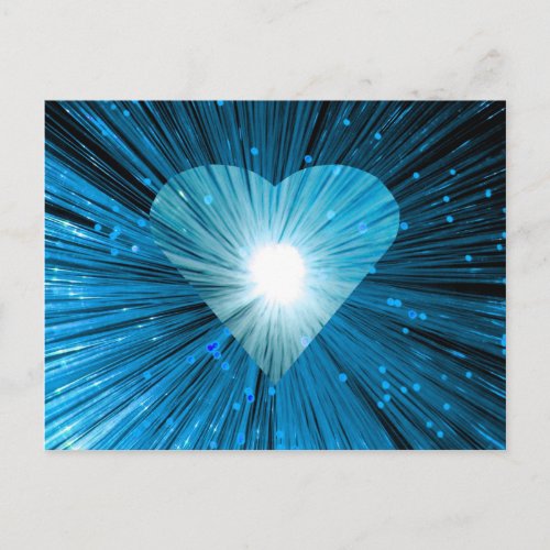 Blue Heart postcard