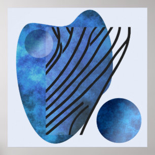 Blue Heart Poster