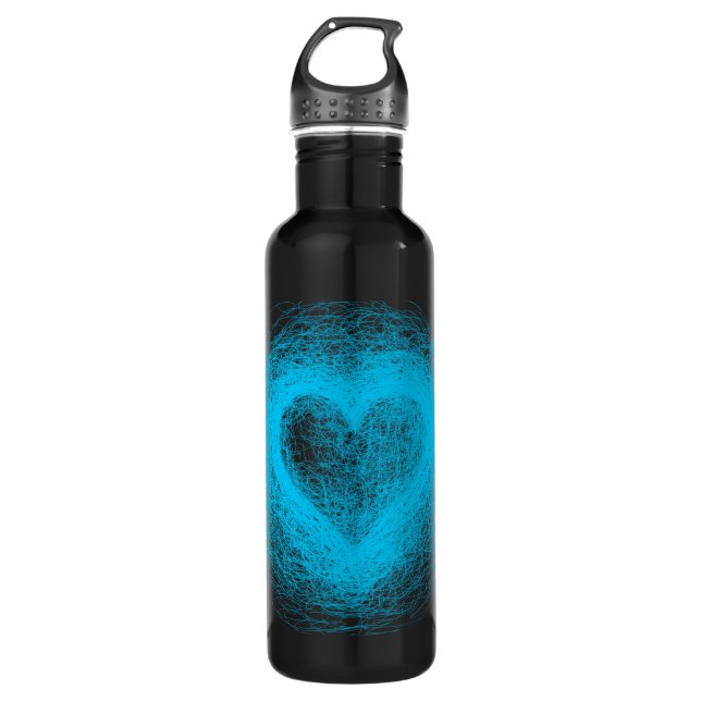 Blue Heart Scratch Bottle (Front)