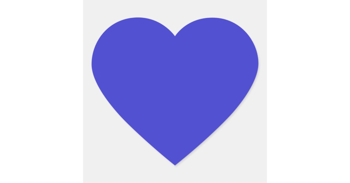 Blue Heart Sticker Zazzle