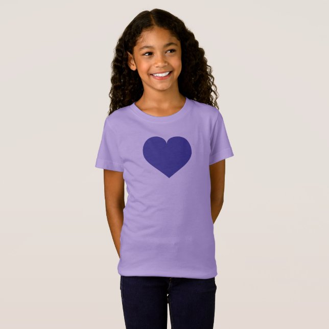 Blue heart T-Shirt (Front Full)