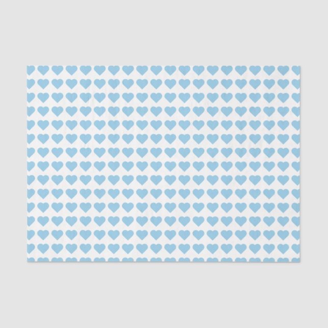 Blue Heart  Tissue Paper (Front)