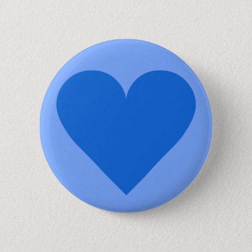 Blue Heart Valentine custom button