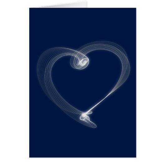 Blue Heart Valentine's Day Card (Front)