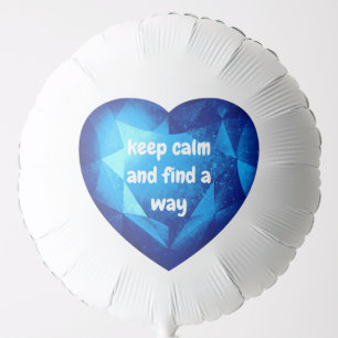 Blue Heart with Quote Balloon