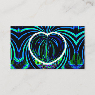 Blue Heart (you may add words) Business Card