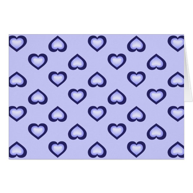 Blue  Hearts Cards (Front Horizontal)