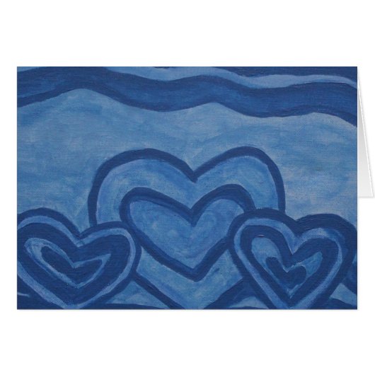 Blue Hearts Cards (Front Horizontal)