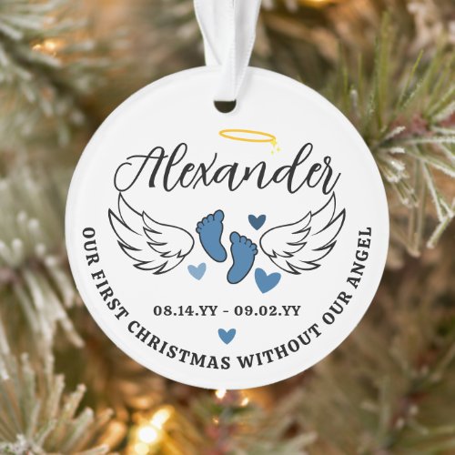 Blue Hearts First Christmas Without Angel Photo