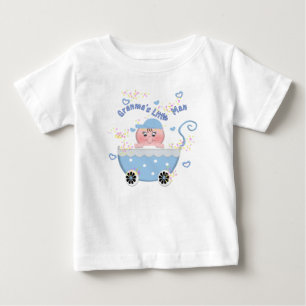 Blue Hearts Granma's Little Man Infant Tshirt