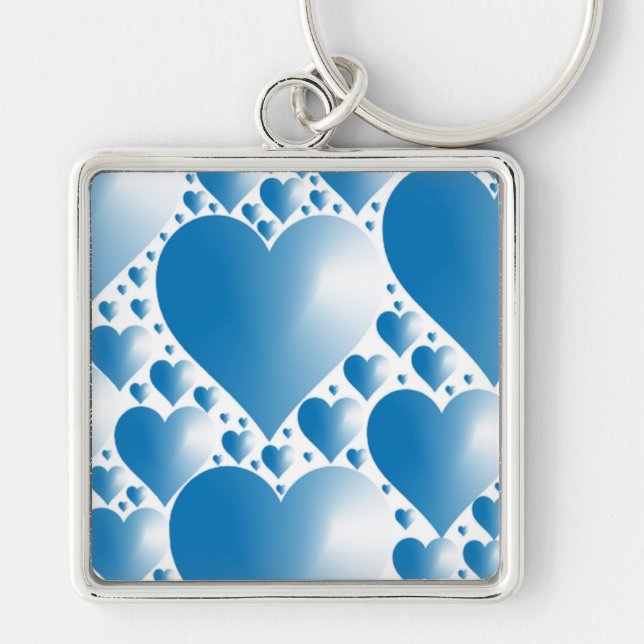BLUE HEARTS KEYCHAIN (Front)