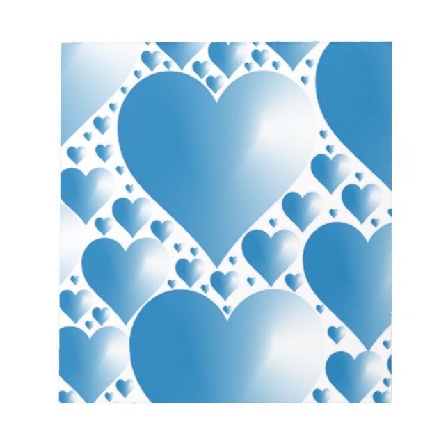 BLUE HEARTS NOTEPAD (Front)