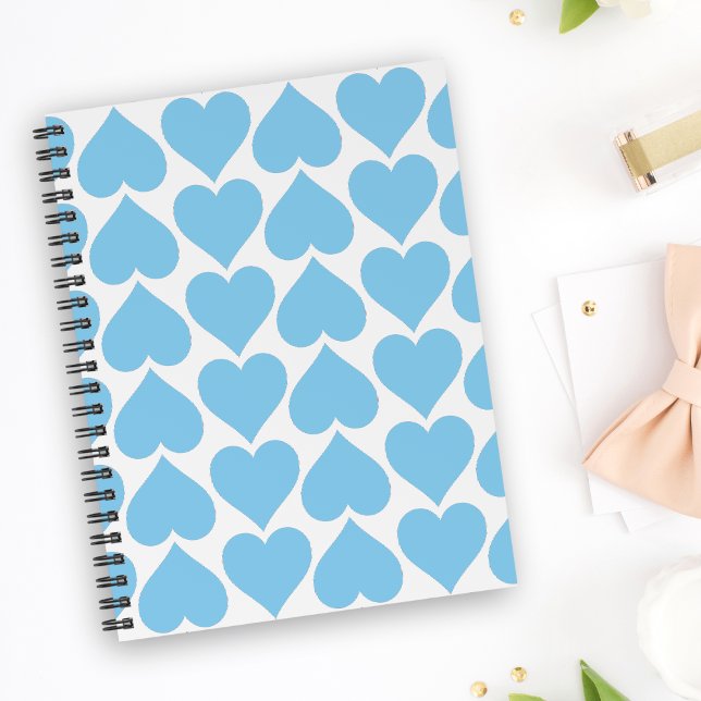 Blue Hearts Pattern, Romantic, Love Planner (Creator Uploaded)