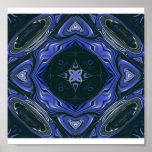 Blue Hearts Poster at Zazzle