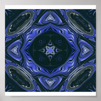 Blue Hearts Poster by charlynsun at Zazzle