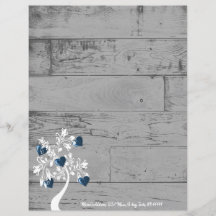 Blue Hearts Tree Personalized