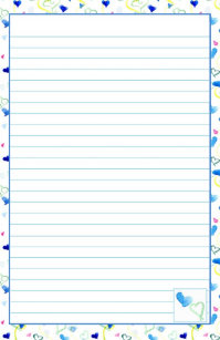 lined letter writing paper