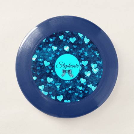 Blue Hearts Wham-o Frisbee