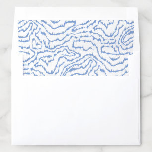 Blue Heatwave Moire Envelope Liner