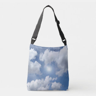 Blue Heaven Clouds I + your text & ideas Crossbody Bag