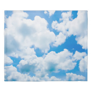 Blue Heaven Clouds II + your text & ideas Duvet Cover