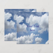 Blue Heaven Clouds + your ideas (Front/Back)