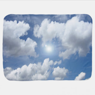 Blue Heaven Clouds + your ideas Baby Blanket