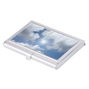 Blue Heaven Clouds + your ideas Case For Business Cards