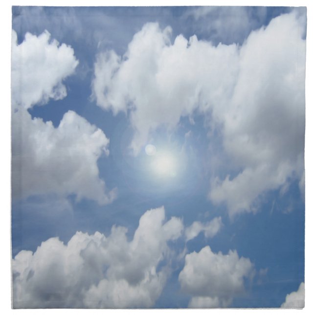 Blue Heaven Clouds + your ideas Napkin (Front)