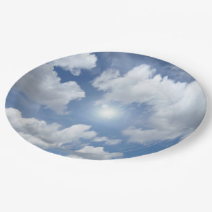 Blue Heaven Clouds + your ideas Paper Plates
