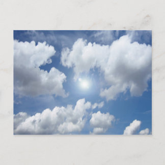 Blue Heaven Clouds + your ideas Postcard