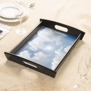 Blue Heaven Clouds + your ideas Serving Tray