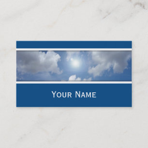 Blue Heaven Clouds + your text Business Card