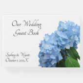 Blue Heaven Custom Wedding Guest Book (Front)